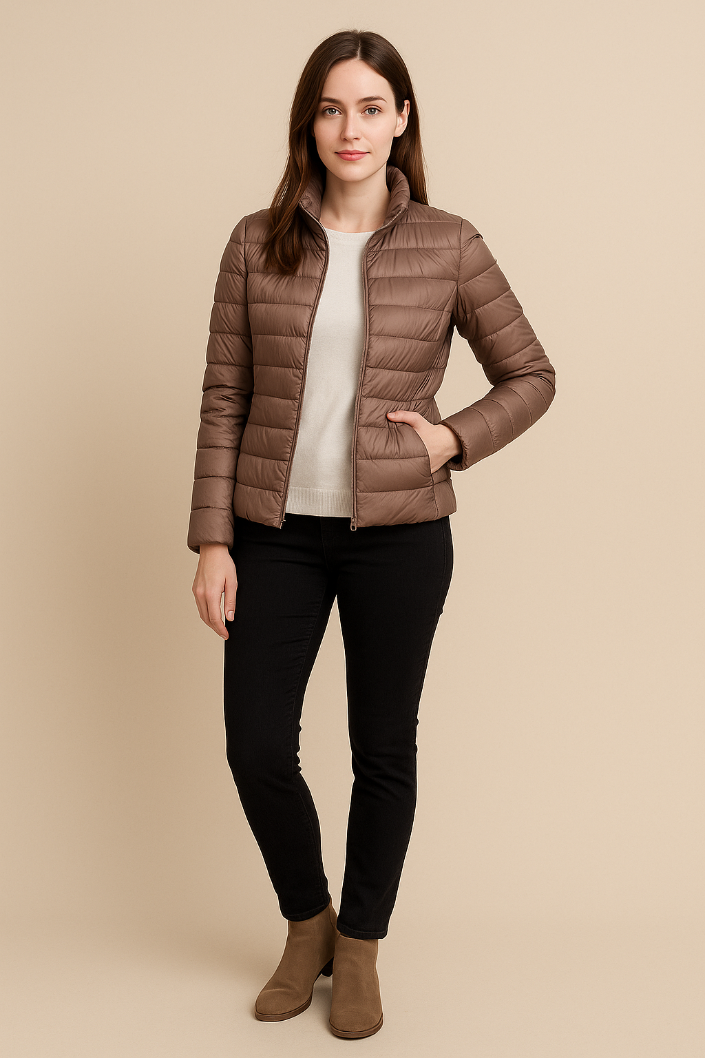 Women’s Slim Fit Quilted Jacket – Lightweight Everyday Outer Layer