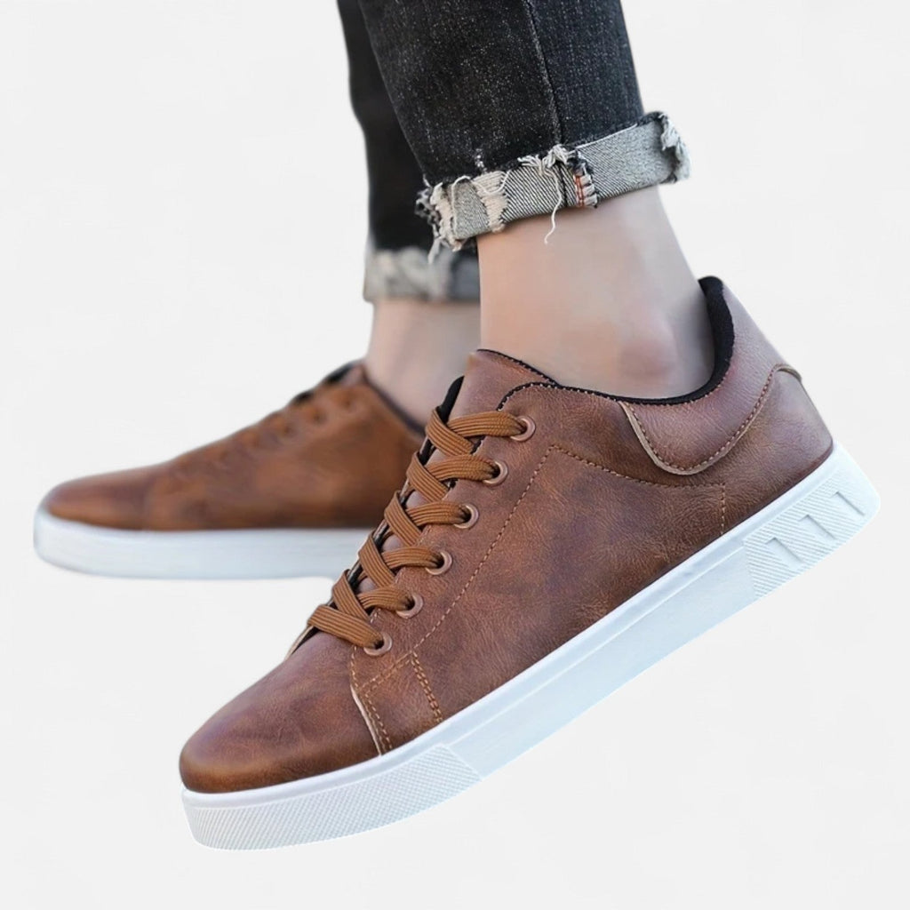 Men’s Smart-Casual Lace-Up Sneakers – Clean Everyday Style
