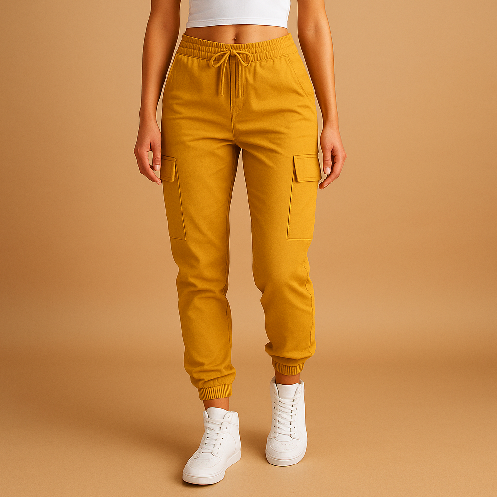 Women’s High-Waisted Slim Cargo Pants – Modern Everyday Style