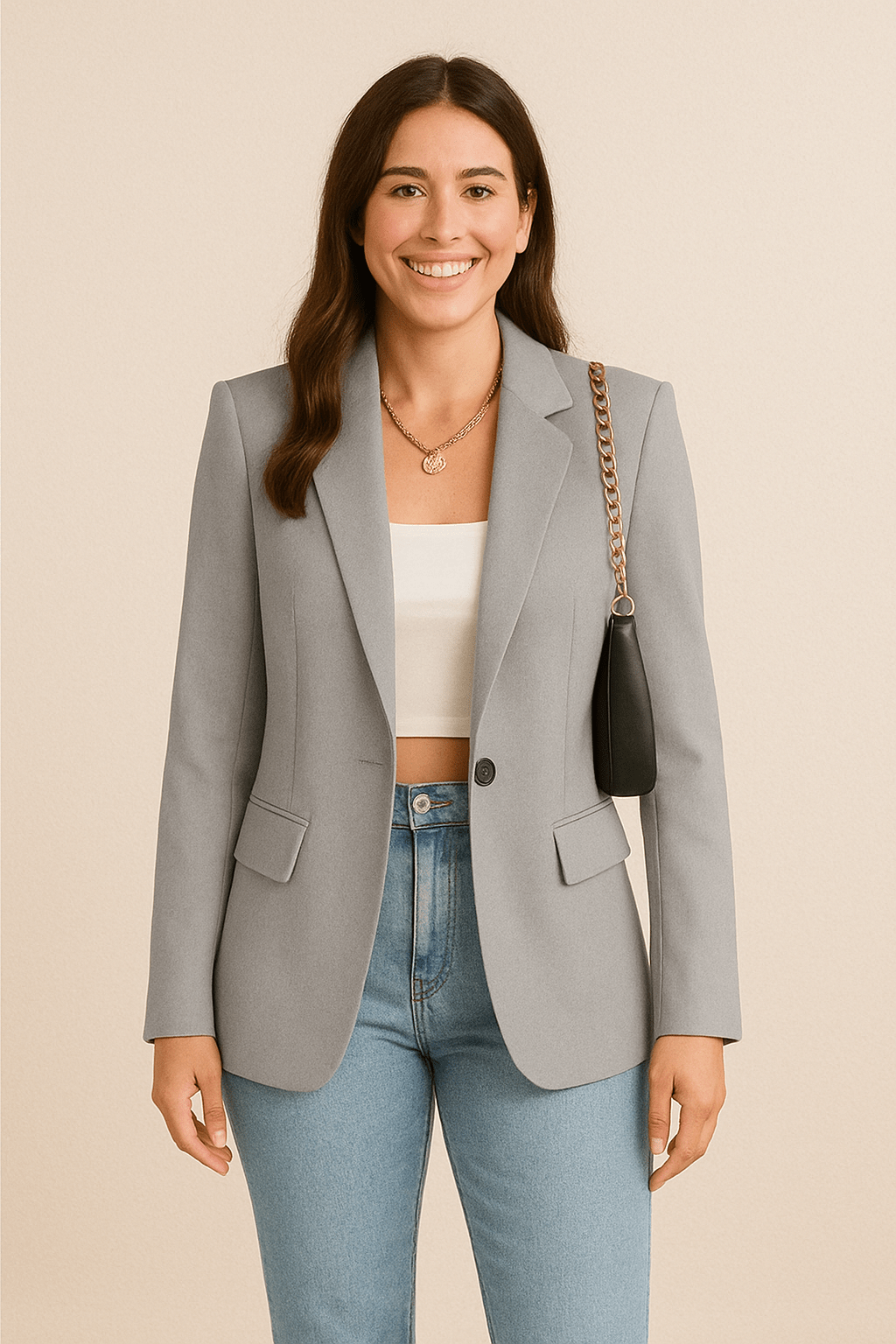 Women’s Casual Blazer – Clean Everyday Jacket