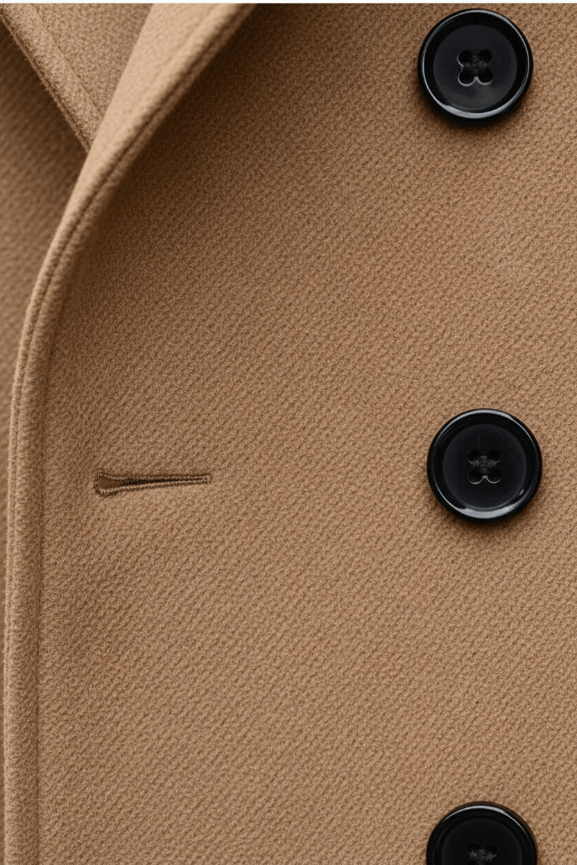 Men’s Double-Breasted Trench Coat – Tailored Classic Outer Layer