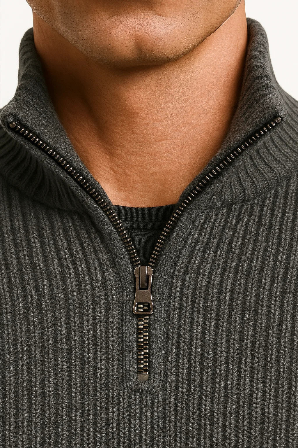 Men’s Half-Zip Sweater – Clean Timeless Everyday Layer