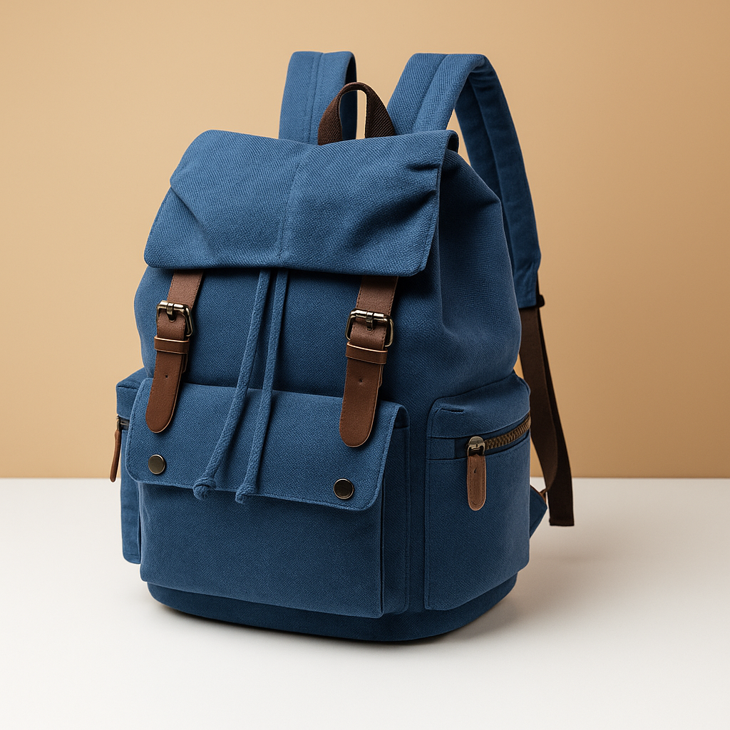 Men’s Canvas Travel Backpack with Laptop Sleeve – Organized Everyday Carry