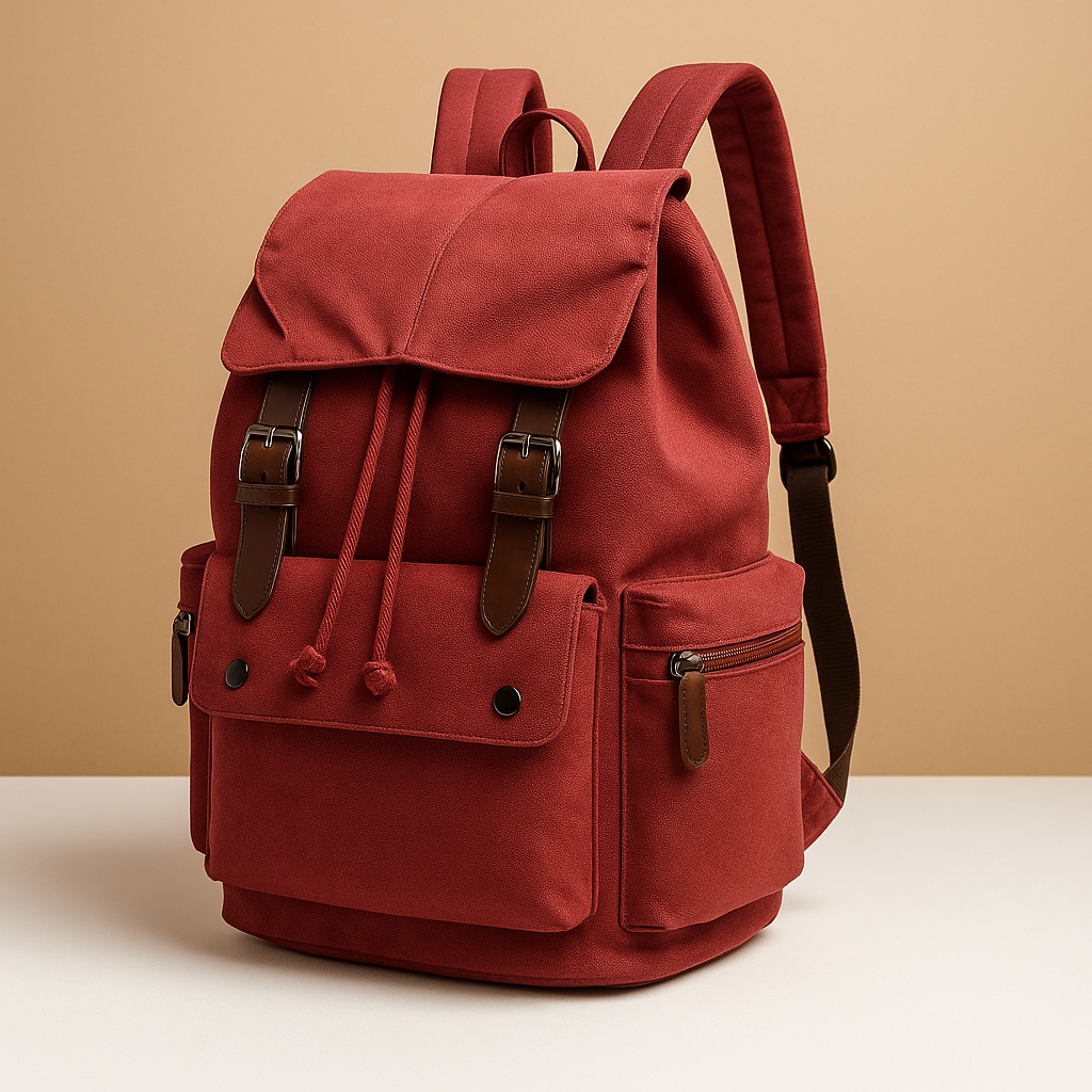 Men’s Canvas Travel Backpack with Laptop Sleeve – Organized Everyday Carry