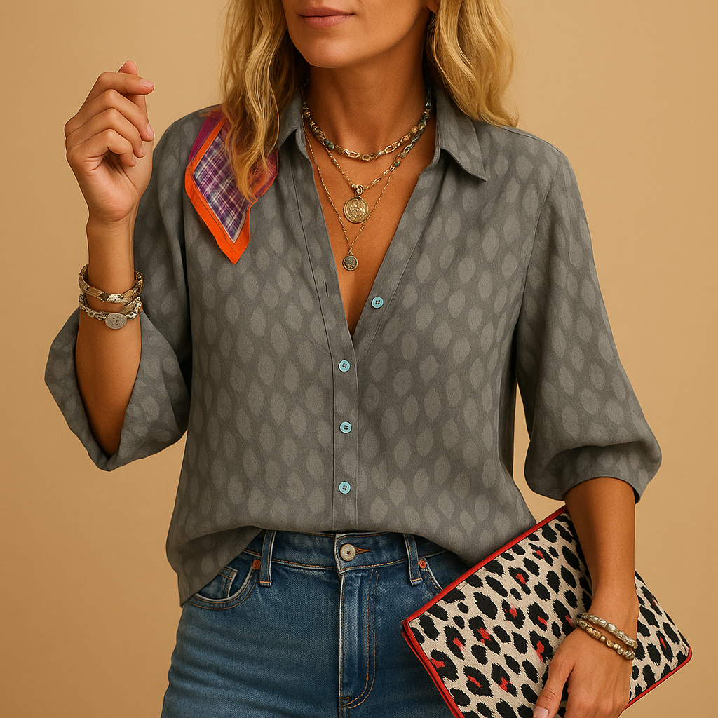 Women’s Casual Elegant Blouse – Lightweight & Versatile for Everyday Wear
