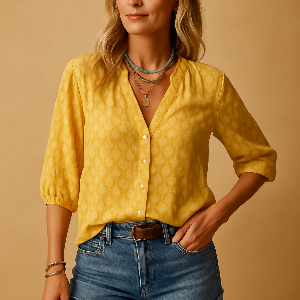 Women’s Casual Elegant Blouse – Lightweight & Versatile for Everyday Wear