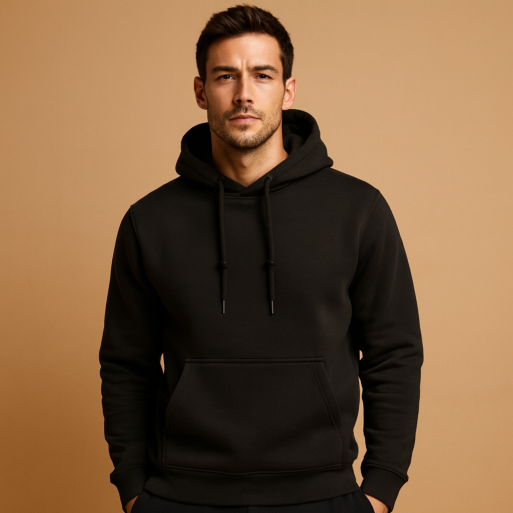 Men’s Hoodie with Drawstring Hood – Casual Everyday Layer