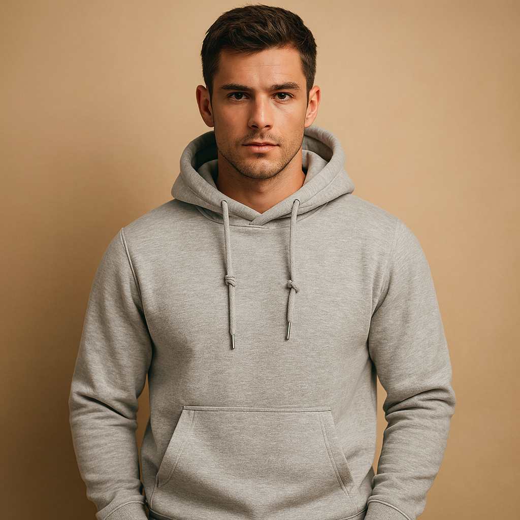 Men’s Hoodie with Drawstring Hood – Casual Everyday Layer