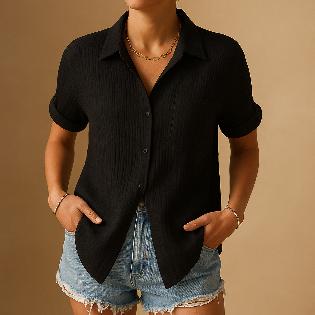 Women’s Short Sleeve Polo Shirt – Casual & Comfortable for Everyday Wear