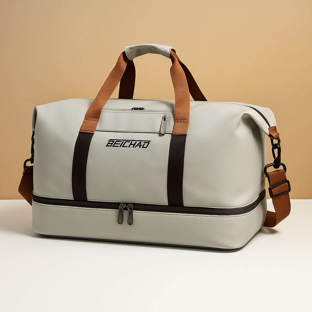 Women’s Water-Resistant Commuter Duffle Bag with Shoe Compartment – Organized Travel Carry
