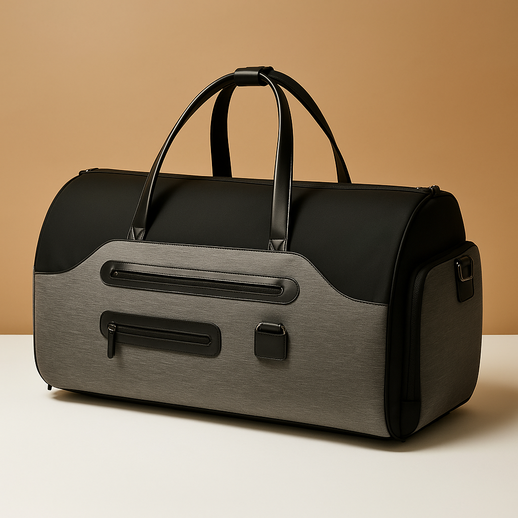 Men’s Convertible Garment Duffle Bag with Backpack Straps – 2-in-1 Travel Carry