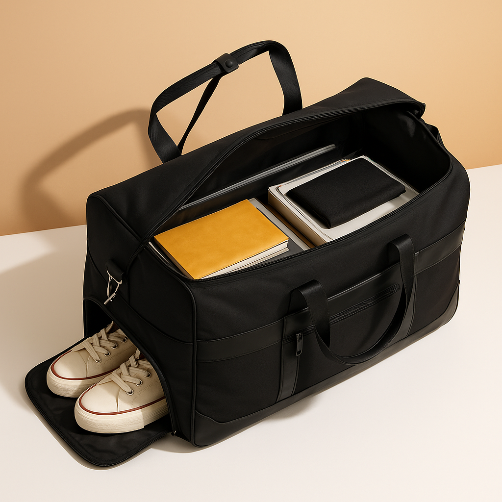 Men’s Convertible Garment Duffle Bag with Backpack Straps – 2-in-1 Travel Carry