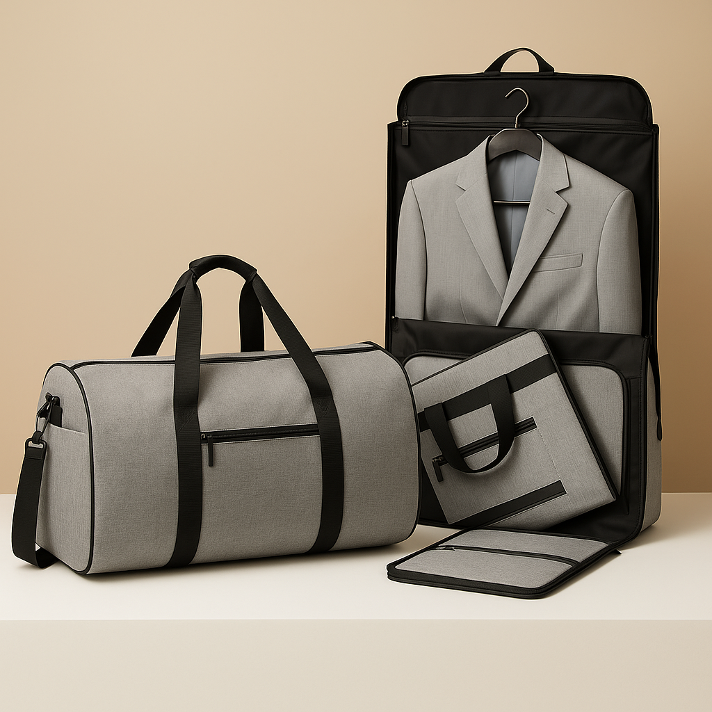 Men’s Convertible Suit and Duffle Bag – 2-in-1 Travel Carry