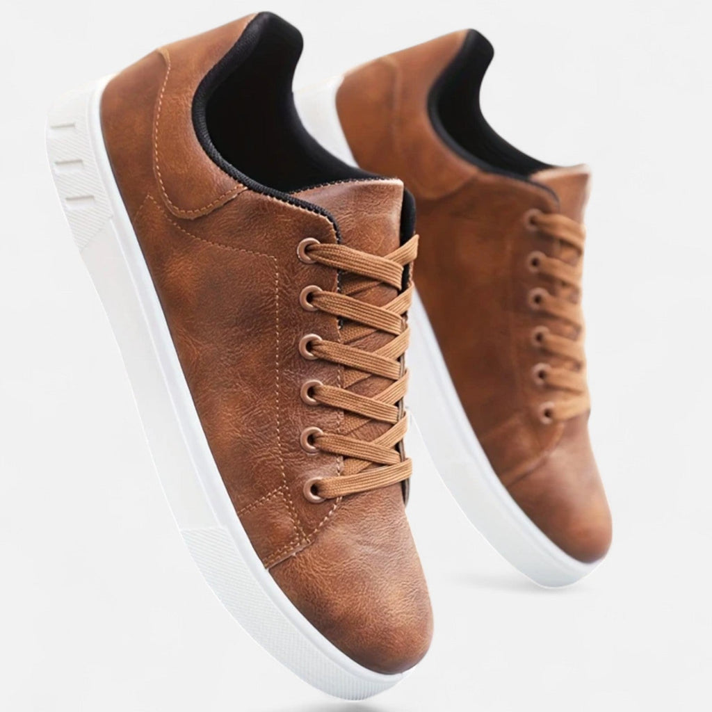 Men’s Smart-Casual Lace-Up Sneakers – Clean Everyday Style