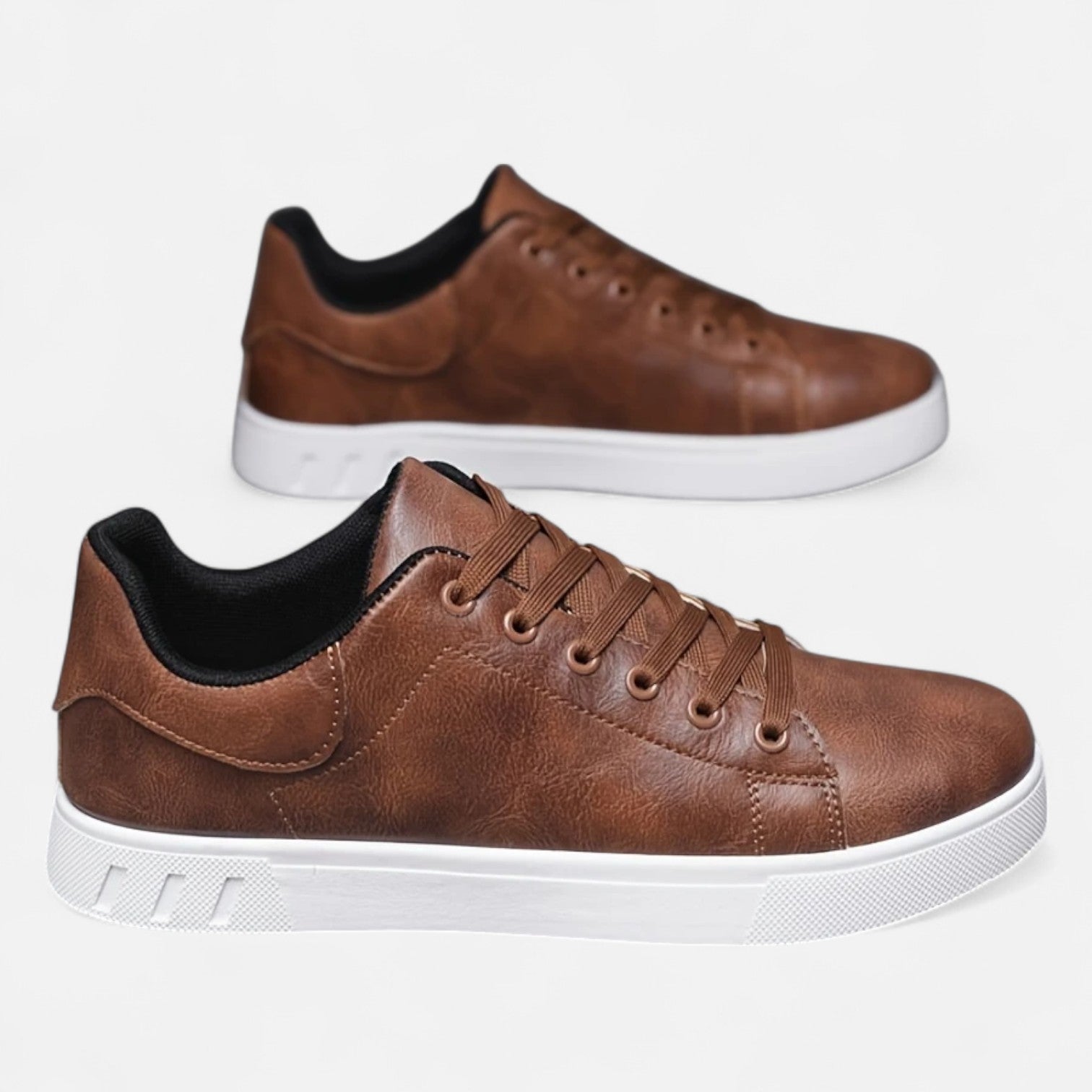 Men’s Smart-Casual Lace-Up Sneakers – Clean Everyday Style