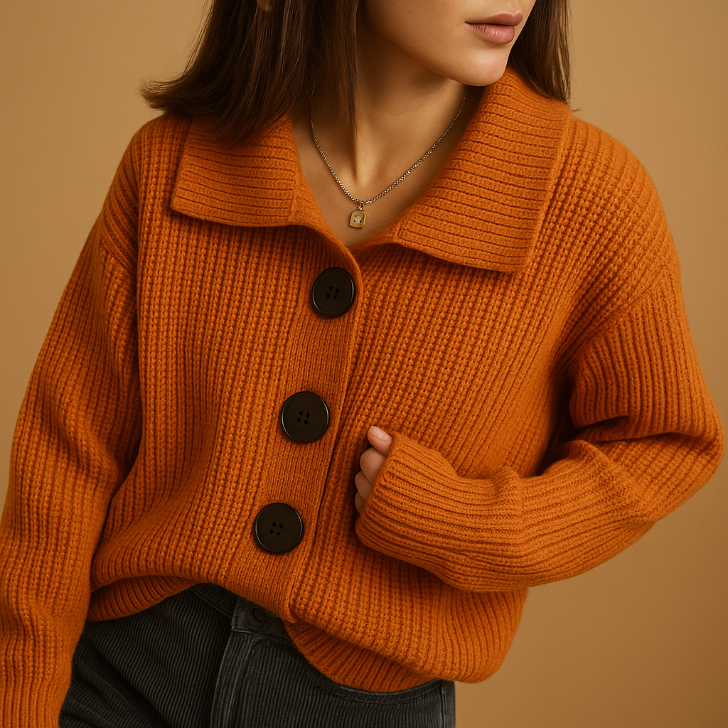 Women’s Cotton Knit Cardigan – Comfortable Everyday Layer