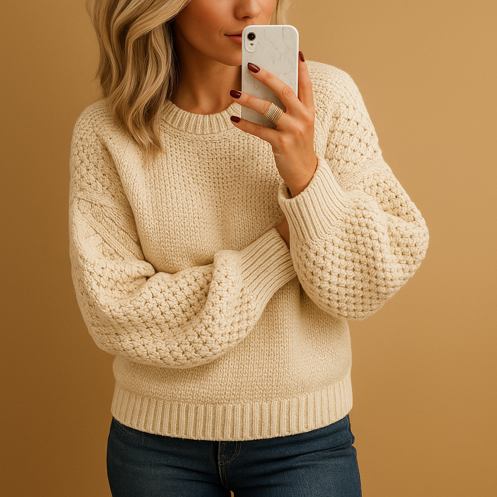Women’s Knitted Sweater – Elegant Everyday Layer for Cooler Days