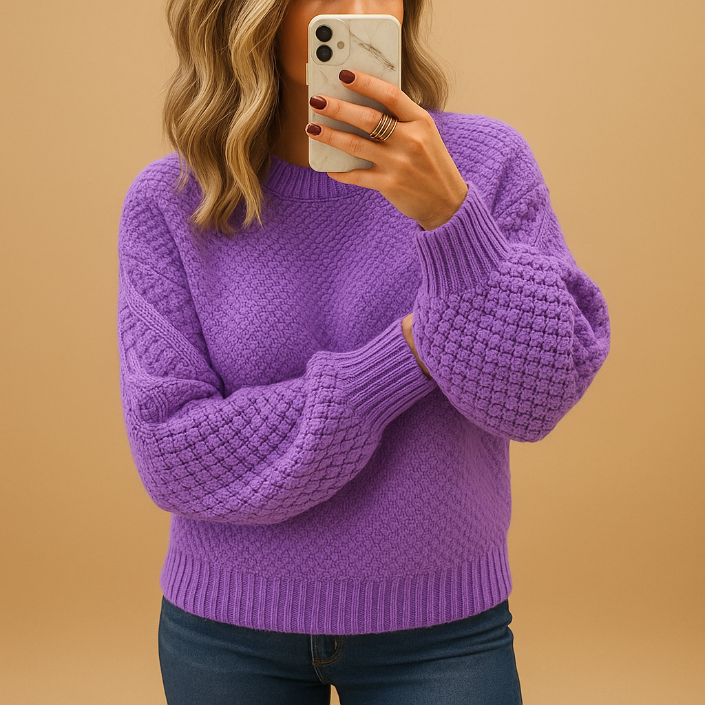 Women’s Knitted Sweater – Elegant Everyday Layer for Cooler Days