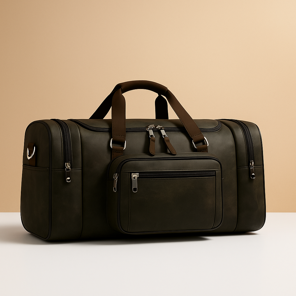 Men’s Expandable Cotton Duffle Bag with Compartments – Flexible Travel Carry