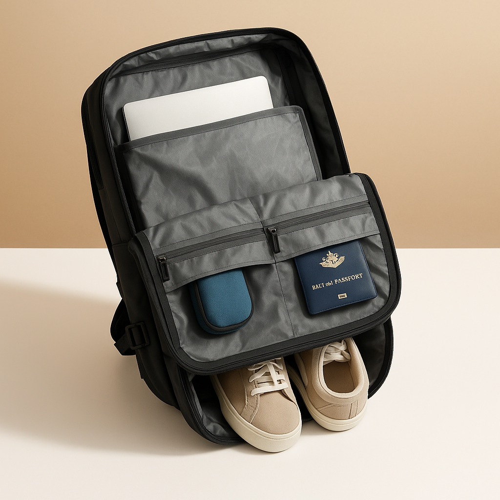 Women’s Expandable Travel Backpack – Carry-On Compatible Design