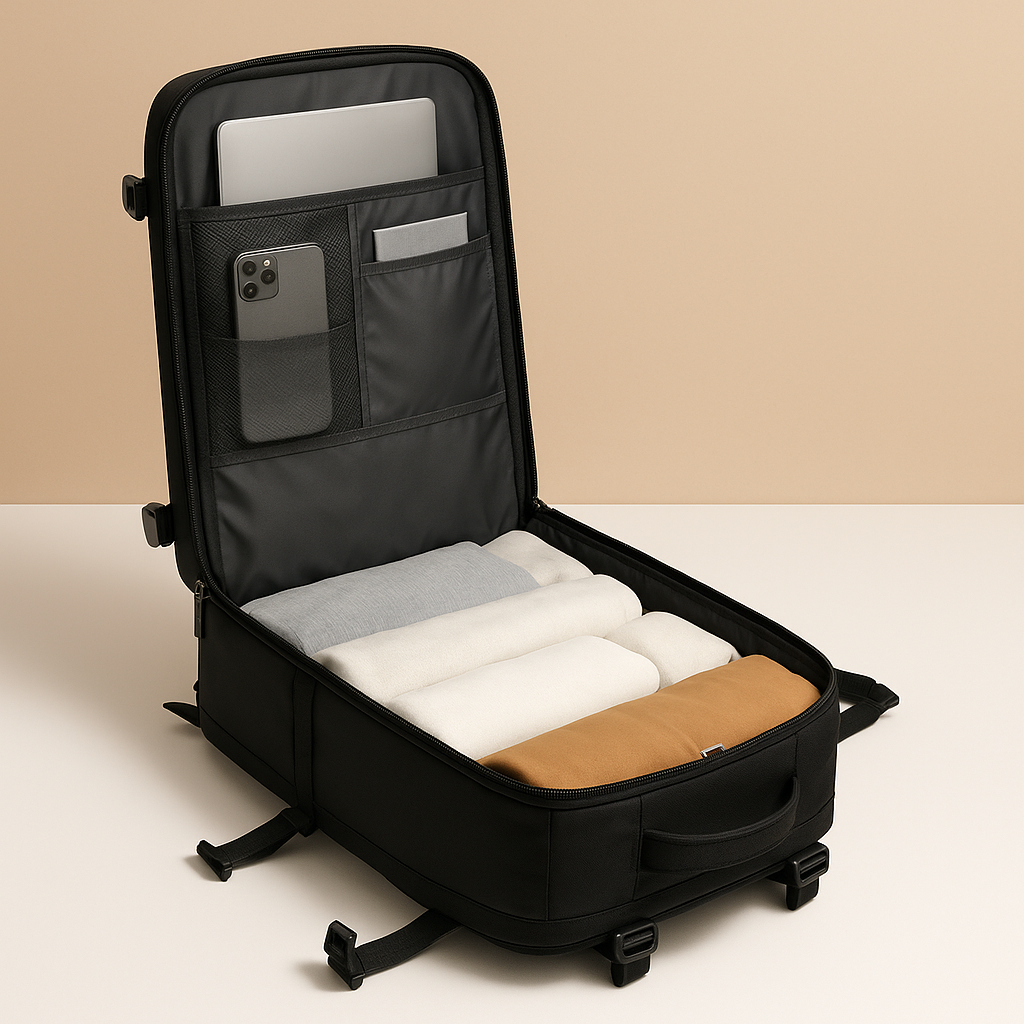 Women’s Expandable Travel Backpack – Carry-On Compatible Design
