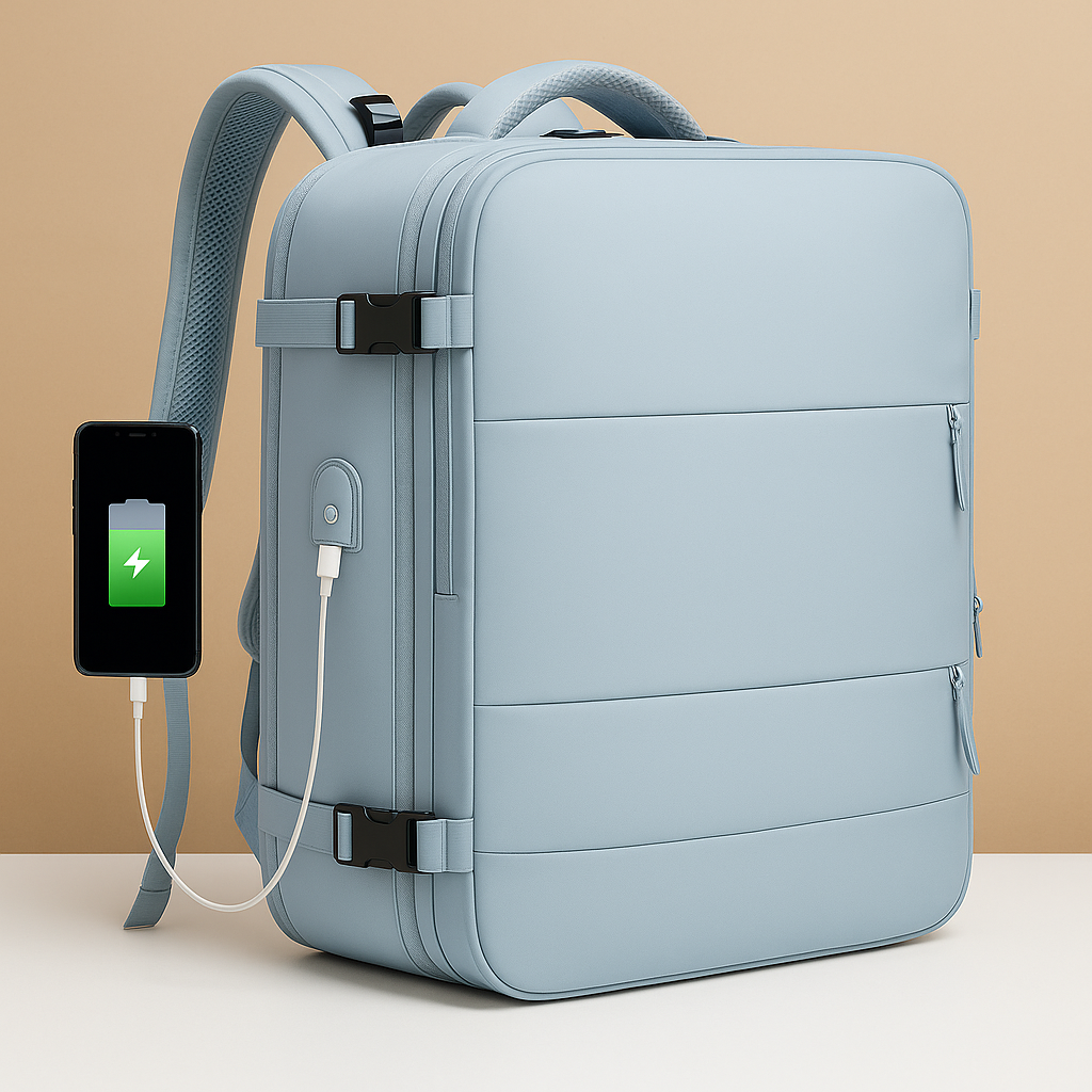 Women’s Expandable Travel Backpack – Carry-On Compatible Design