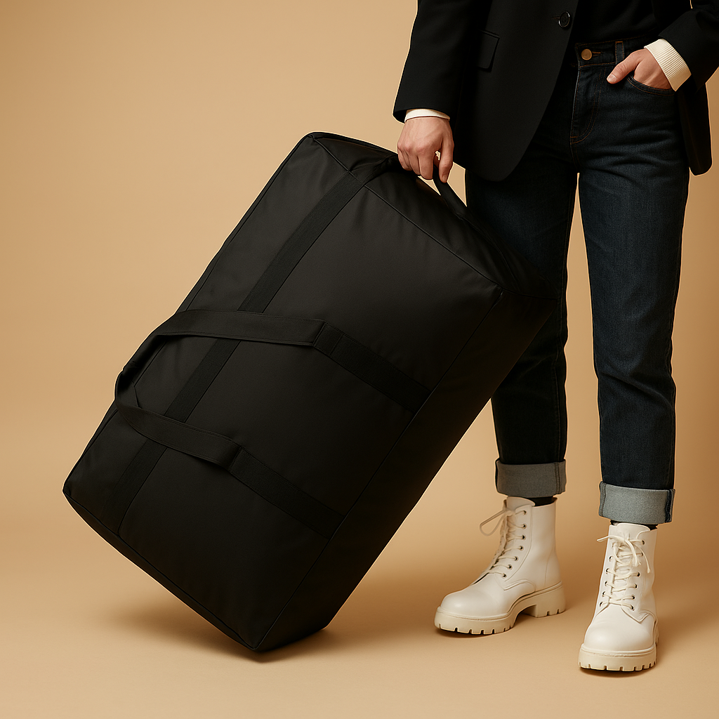 Women’s Expandable Travel Duffel Bag with Wheels – Large Capacity Rolling Carry