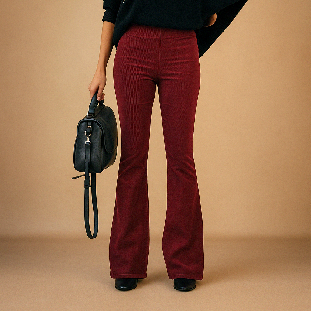 Women’s Flared Corduroy Pants – Retro-Inspired Everyday Fit