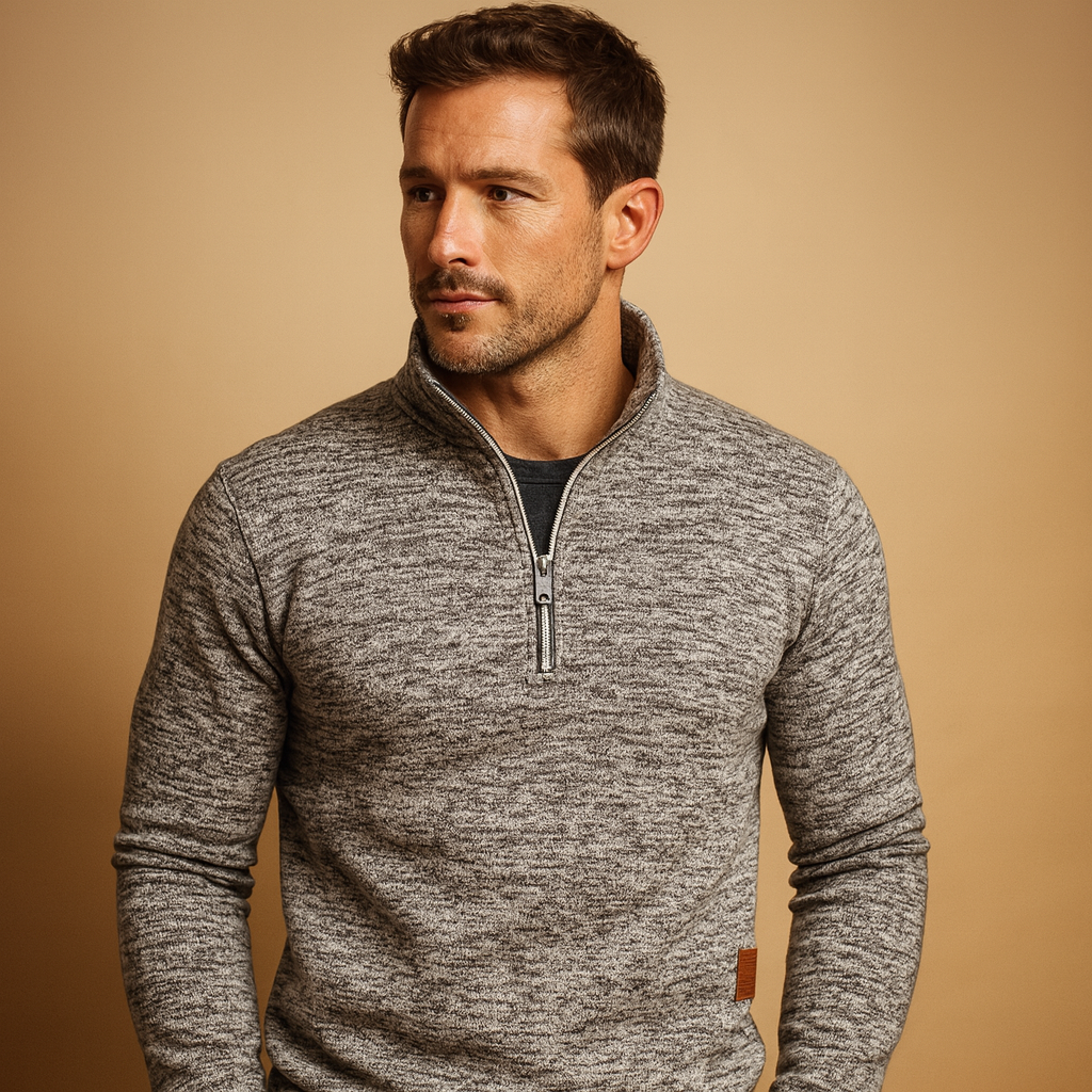 Men’s Zip Sweater – Modern Everyday Layer