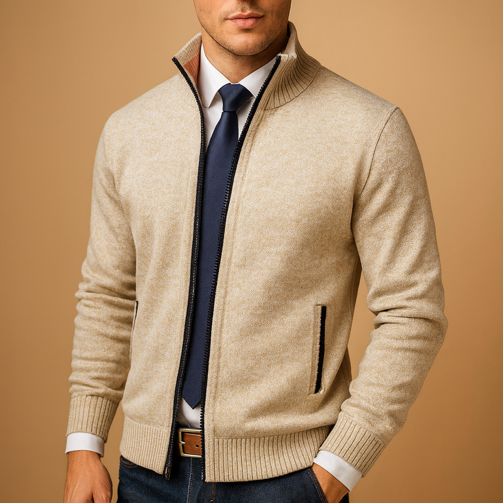 Men’s Zip Cardigan – Modern Everyday Layer