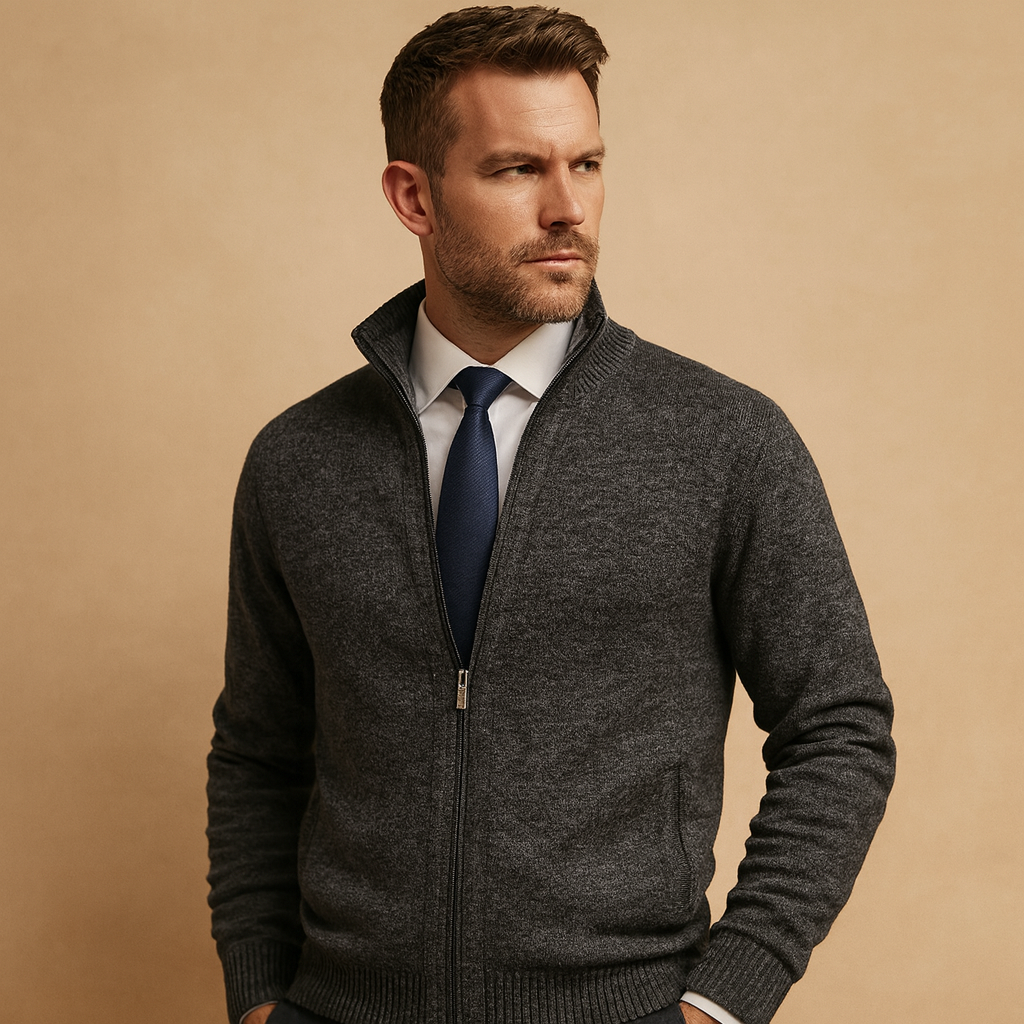 Men’s Zip Cardigan – Modern Everyday Layer