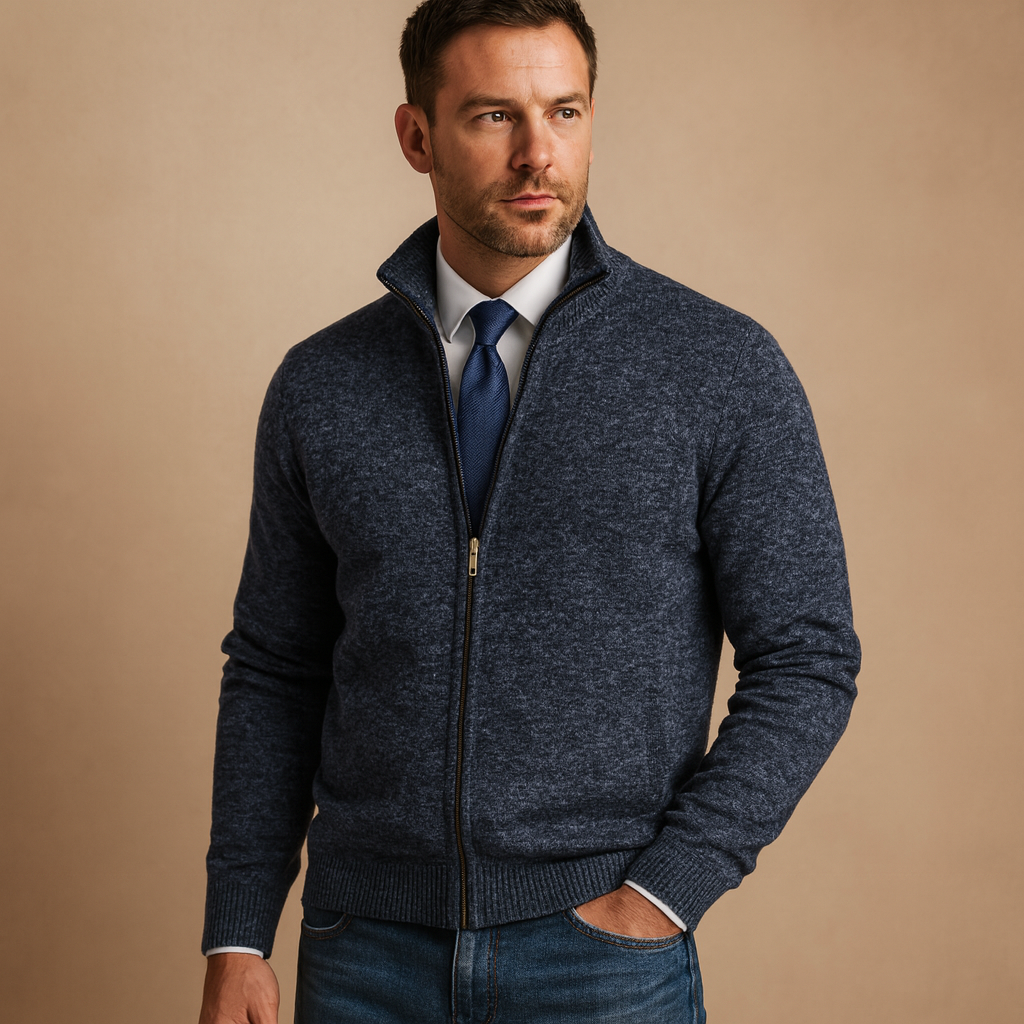 Men’s Zip Cardigan – Modern Everyday Layer