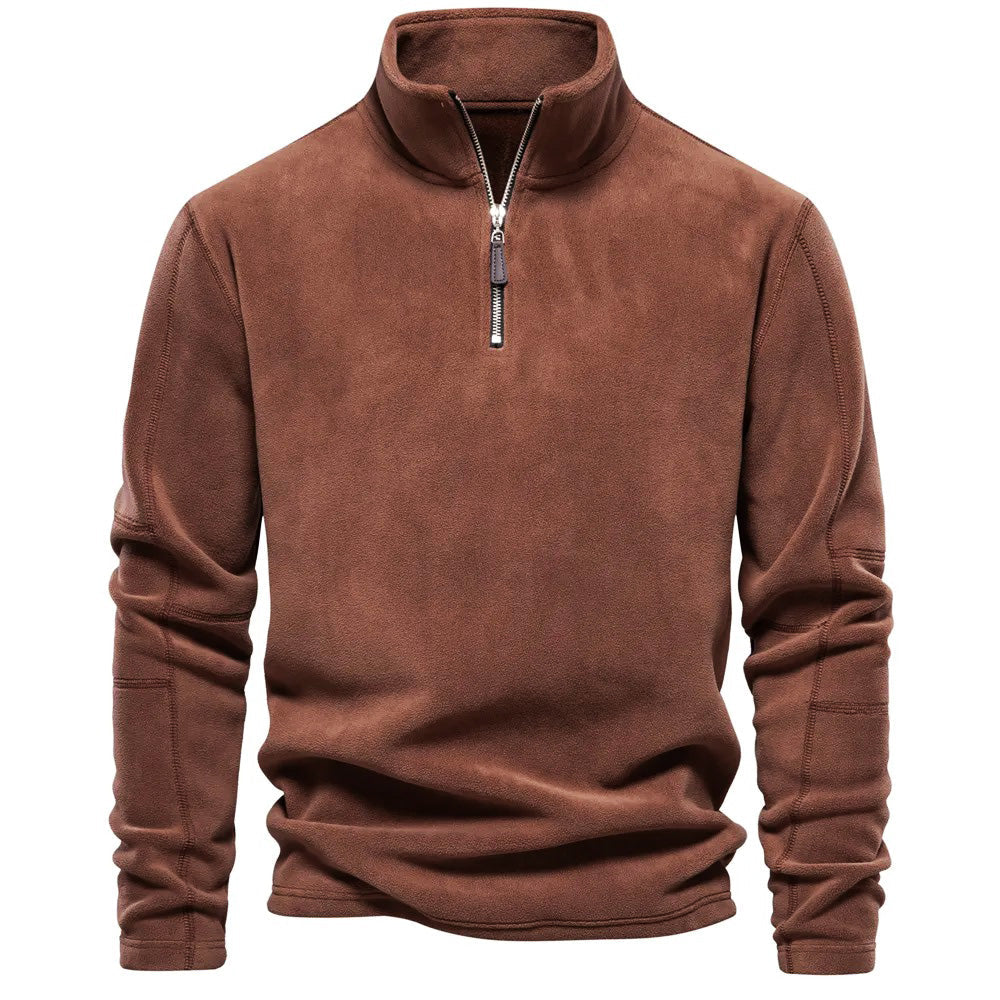 Men’s Stand-Collar Sweater – Warm Everyday Layer with Clean Style