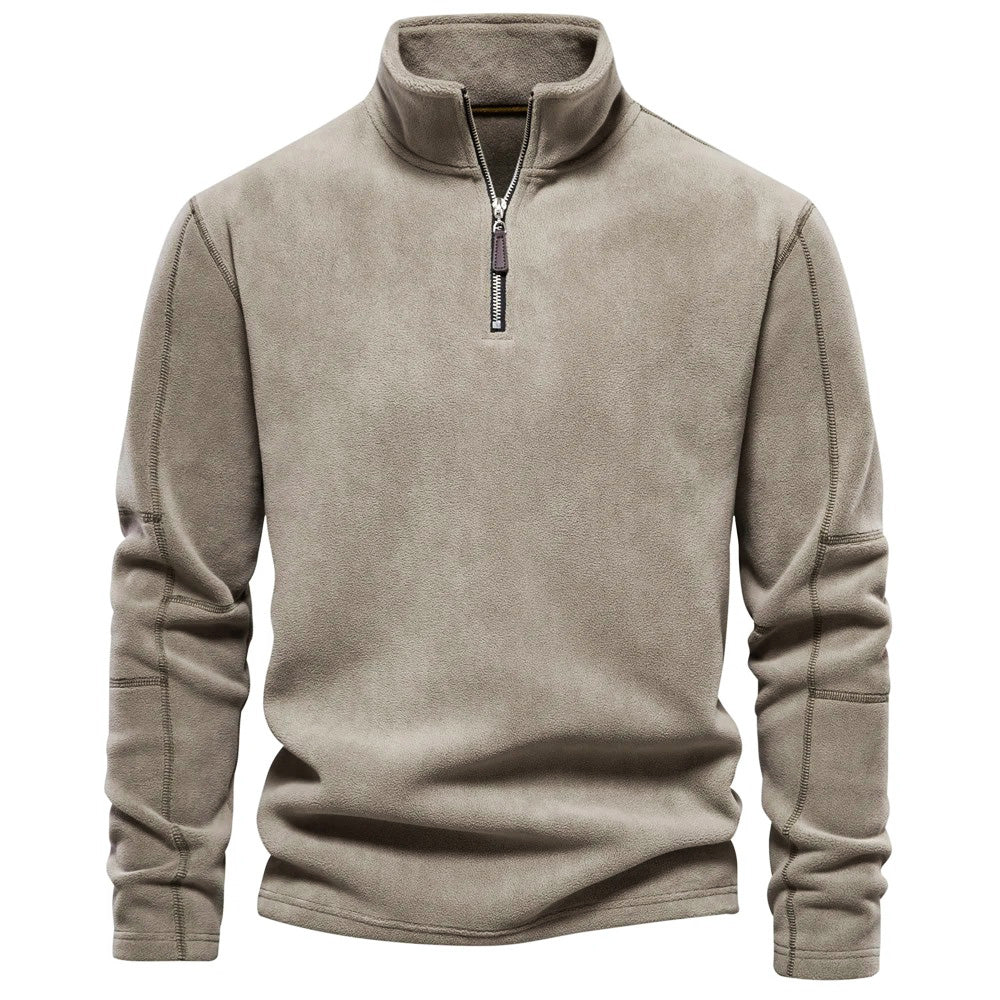 Men’s Stand-Collar Sweater – Warm Everyday Layer with Clean Style