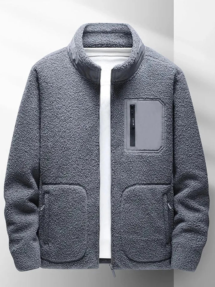 Men’s Zip-Up Jacket – High Neck Everyday Outer Layer