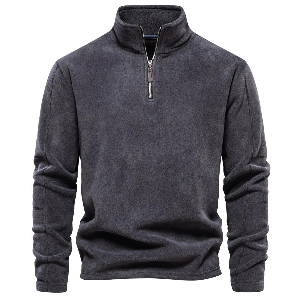 Men’s Stand-Collar Sweater – Warm Everyday Layer with Clean Style