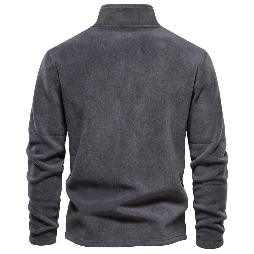 Men’s Stand-Collar Sweater – Warm Everyday Layer with Clean Style