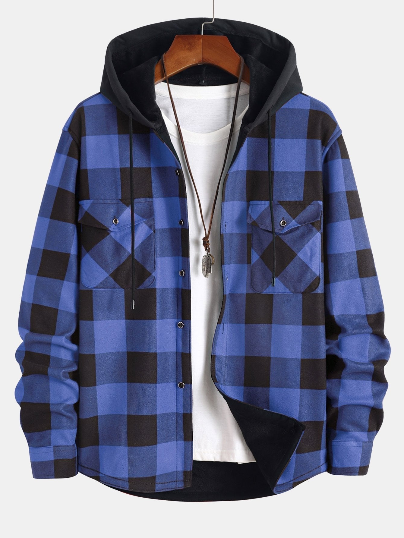 Men’s Hooded Overshirt – Warm Casual Layer for Cooler Days