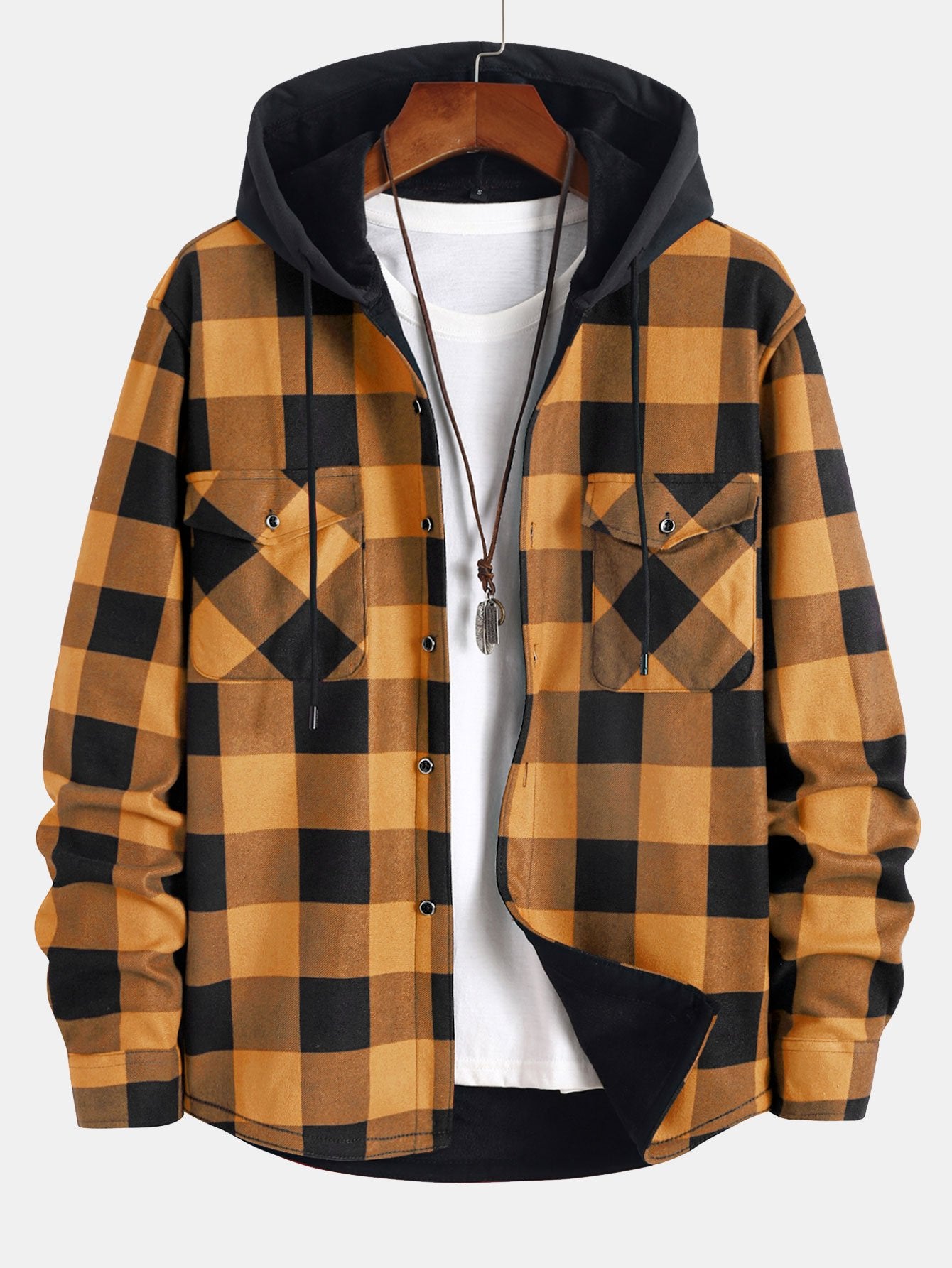 Men’s Hooded Overshirt – Warm Casual Layer for Cooler Days