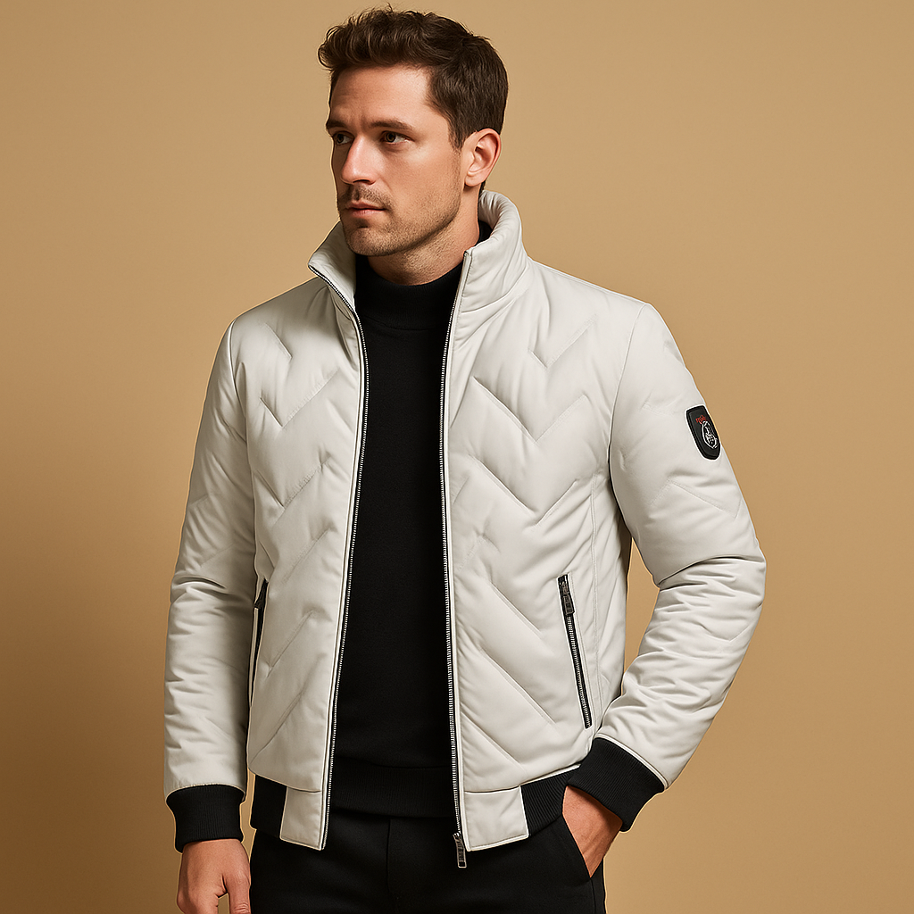 Men’s Padded Puffer Jacket – Classic Winter Outer Layer