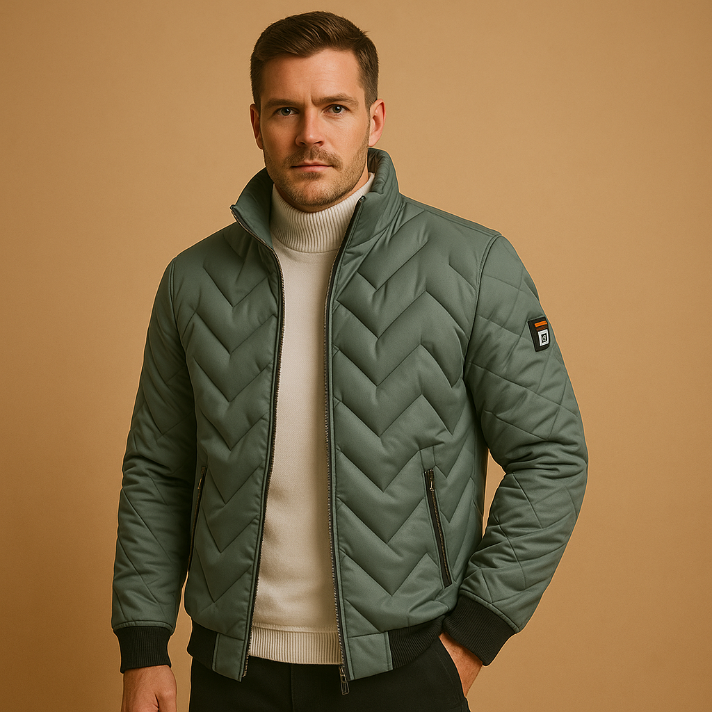 Men’s Padded Puffer Jacket – Classic Winter Outer Layer