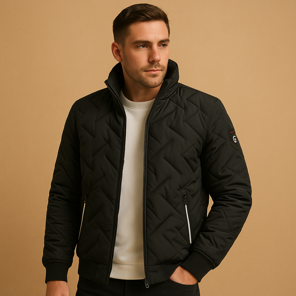 Men’s Padded Puffer Jacket – Classic Winter Outer Layer
