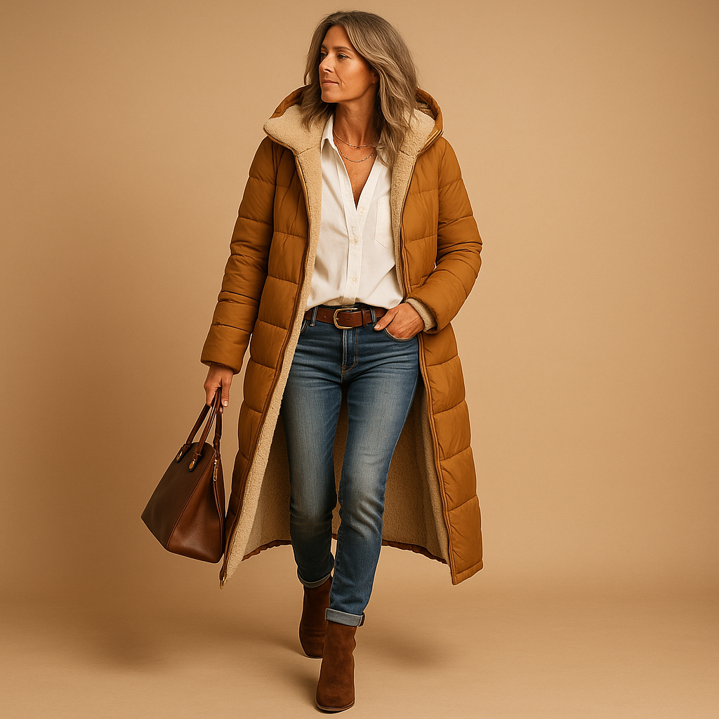 Women’s Long Coat – Everyday Layered Outerwear for Cold Weather