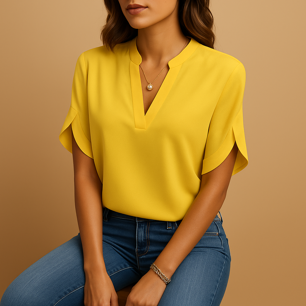 Women’s Lightweight Elegant Blouse – Loose Fit for Everyday Wear