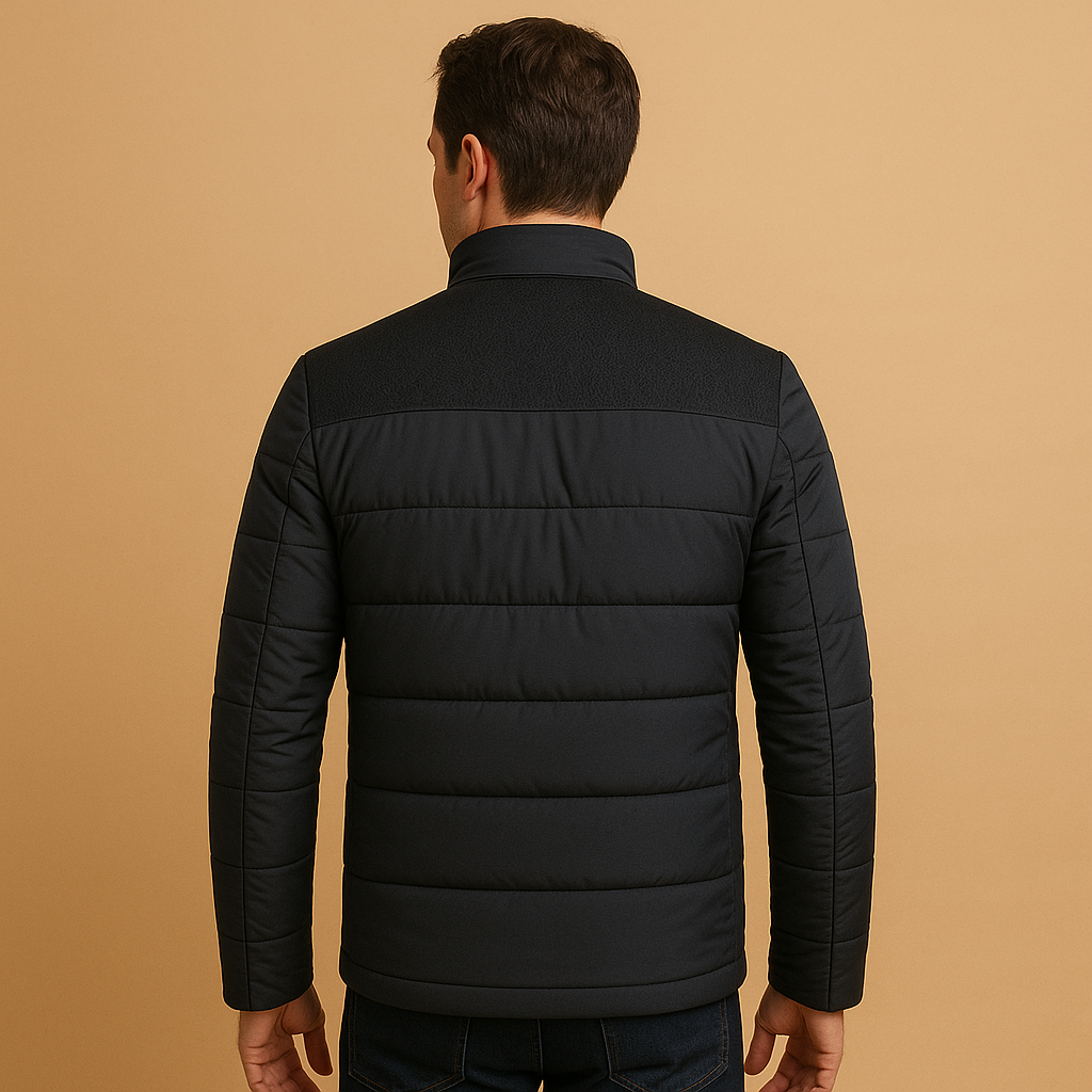 Men’s Fleece Zip Jacket – Lightweight Everyday Layer with High Collar