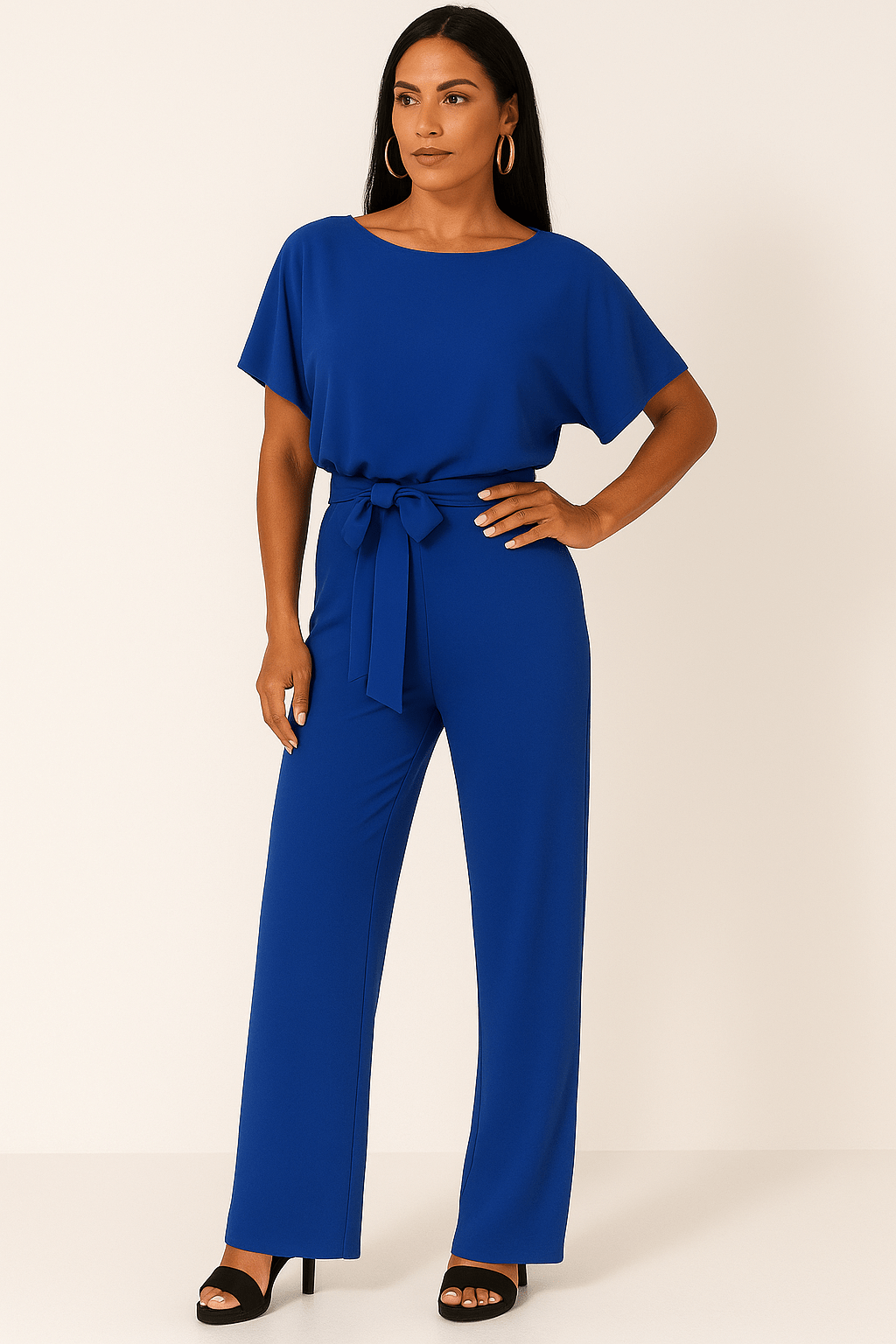 Women’s Tie-Waist Jumpsuit – Effortless One-Piece Everyday Style