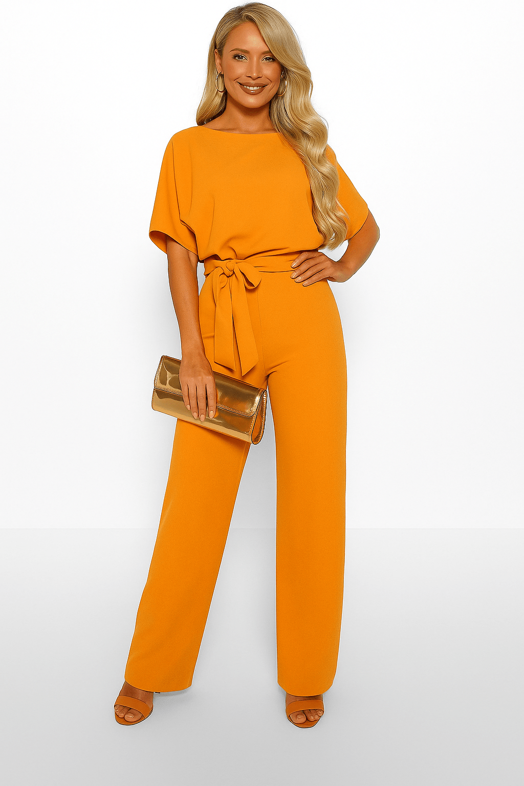 Women’s Tie-Waist Jumpsuit – Effortless One-Piece Everyday Style