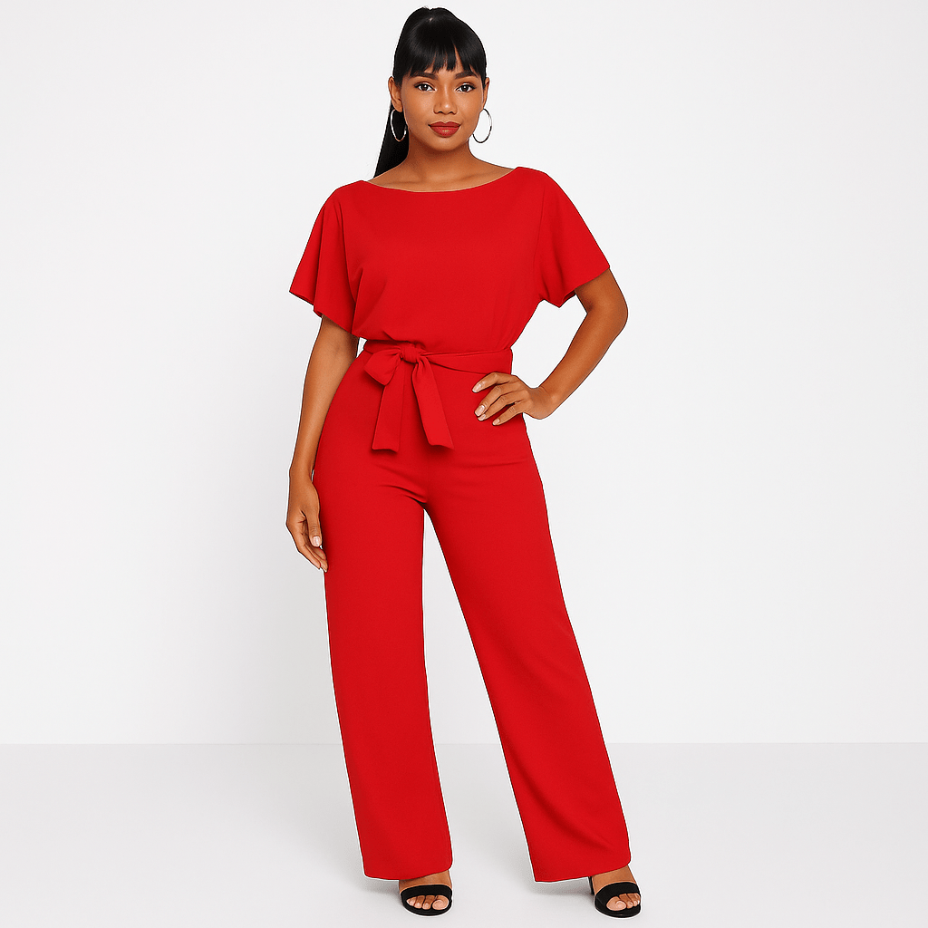 Women’s Tie-Waist Jumpsuit – Effortless One-Piece Everyday Style