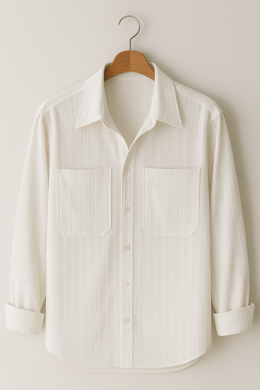 Men’s Striped Long Sleeve Shirt – Relaxed Fit Everyday Style