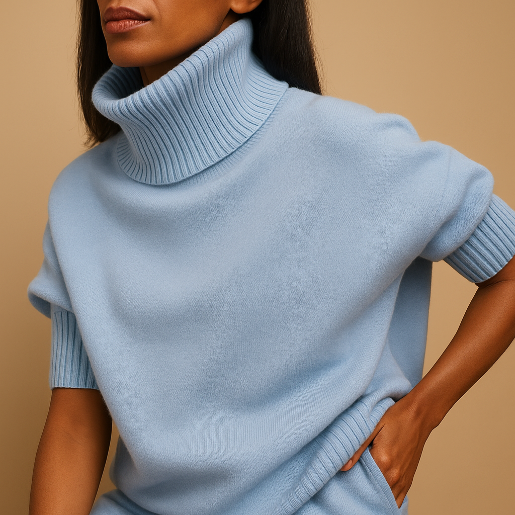 Women’s Oversized Turtleneck Sweater – Relaxed Everyday Layer